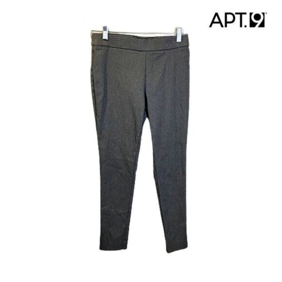 apt 9 Women's Petite Pull-On Slim Straight-Leg‎ Dress Pants - Picture 1 of 7